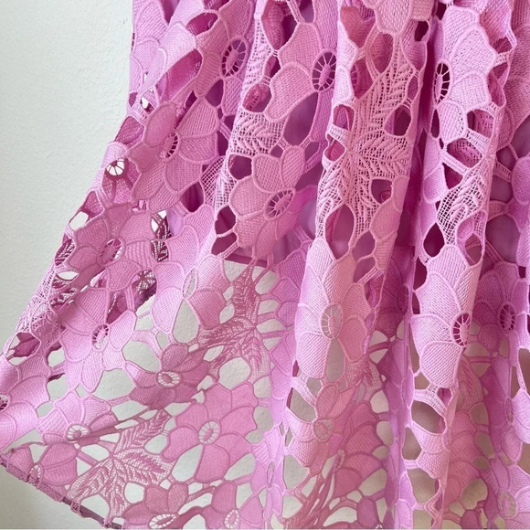 Crosby by Mollie Burch Lavender Floral Lace Top Size Small Mixed Media - Picture 10 of 11